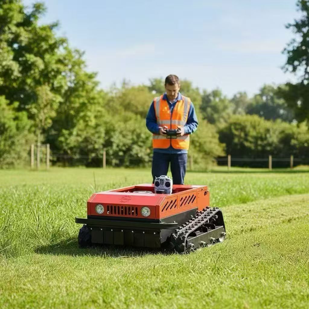 Commercial remote control slope mower
